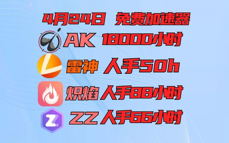 每天赠送一小时加速器:加速器免费一天送一小时