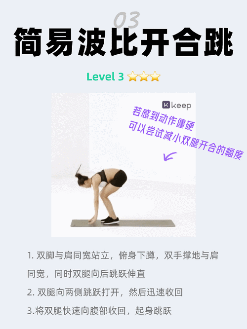 波比开合跳标准视频:波比跳和开合跳是有氧运动吗