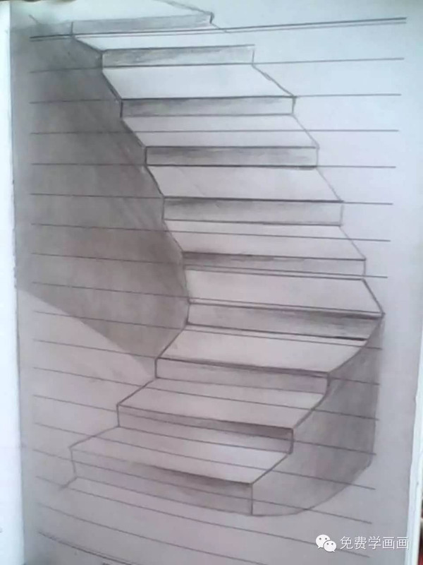 3d立体画简单入门梯子怎么画(3d立体画简单入门梯子怎么画的)